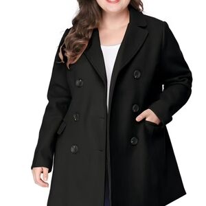 Classic Black Women's Pea Coat